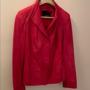 Pink leather jacket by Carlisle